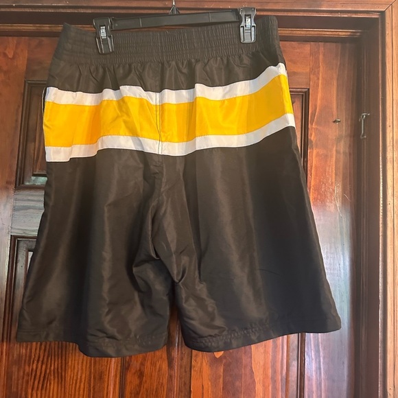 NFL Pittsburgh Steelers Black and Yellow Swim Shorts - Picture 3 of 4